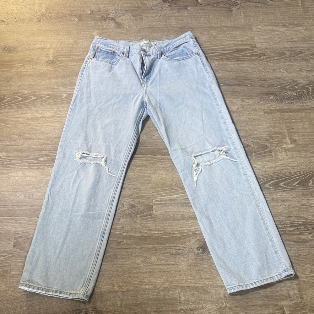 Signature by Levi Strauss Light Blue Boyfriend Jeans W30/L32